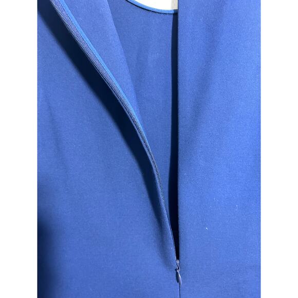 Tory Burch Navy Brynn Ponte Dress Gold Buttons side pockets S/P NWT - Picture 7 of 7